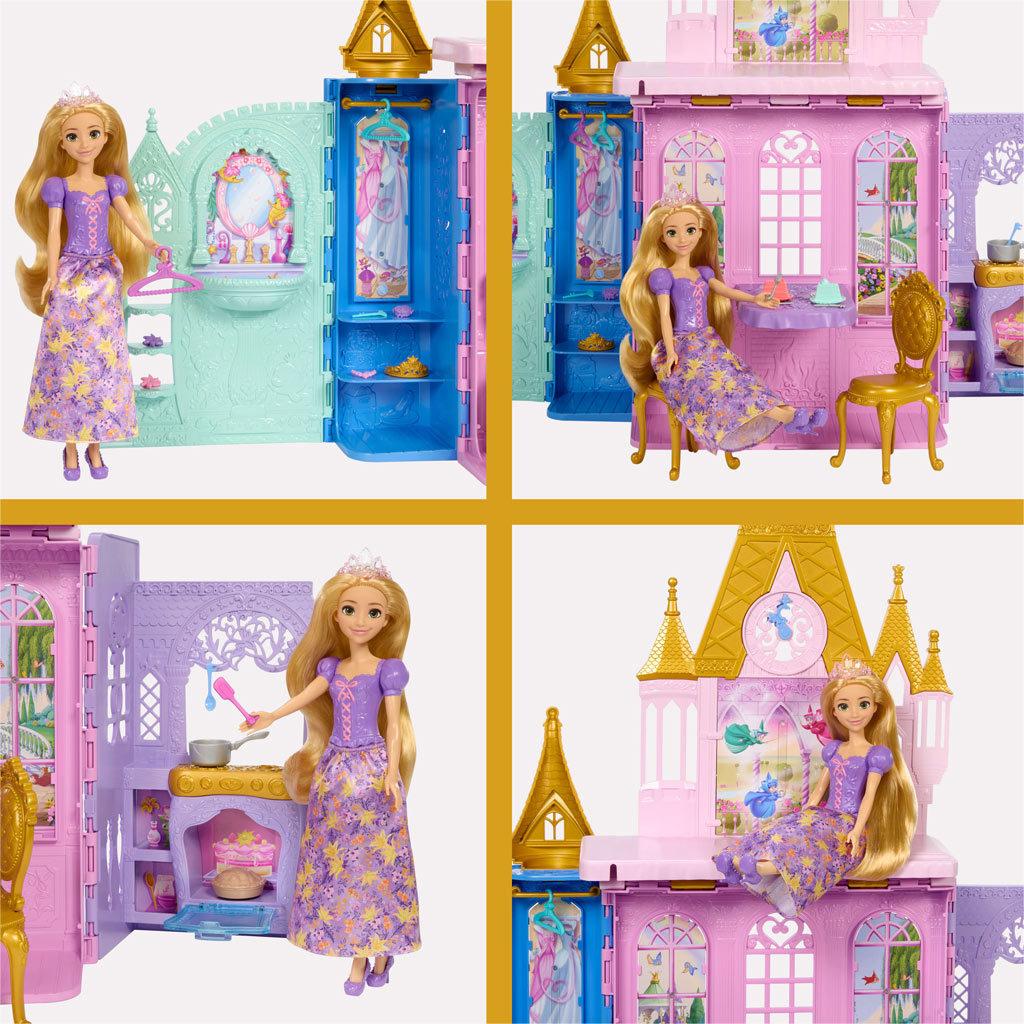 Disney Prinzessinnen Schloss Rapunzel mit Puppe - Mattel Bild 5