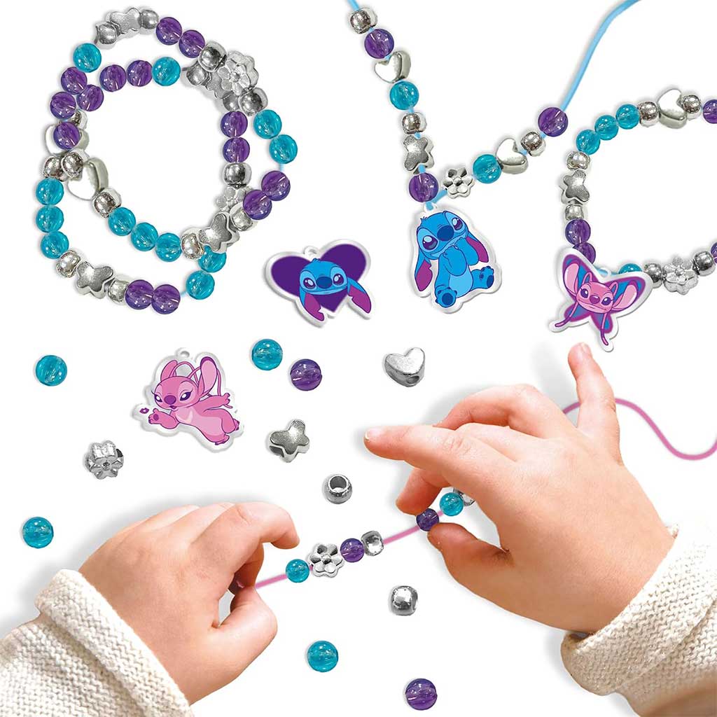 Disney Stitch Schmuckkästchen mit aufzufädelnden Perlen - Lisciani Bild 4