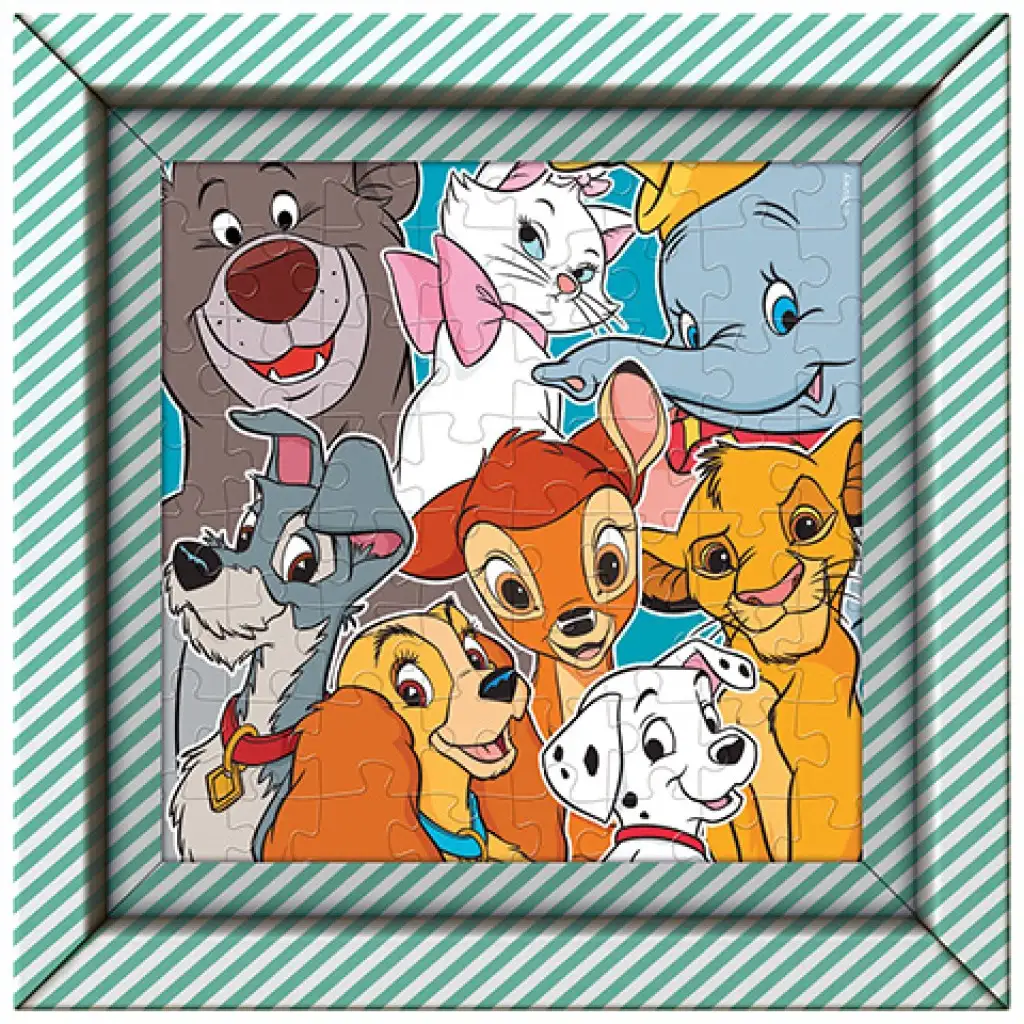 Disney+ Tierfiguren 60-teiliges Puzzle mit Rahmen - Clementoni Bild 1