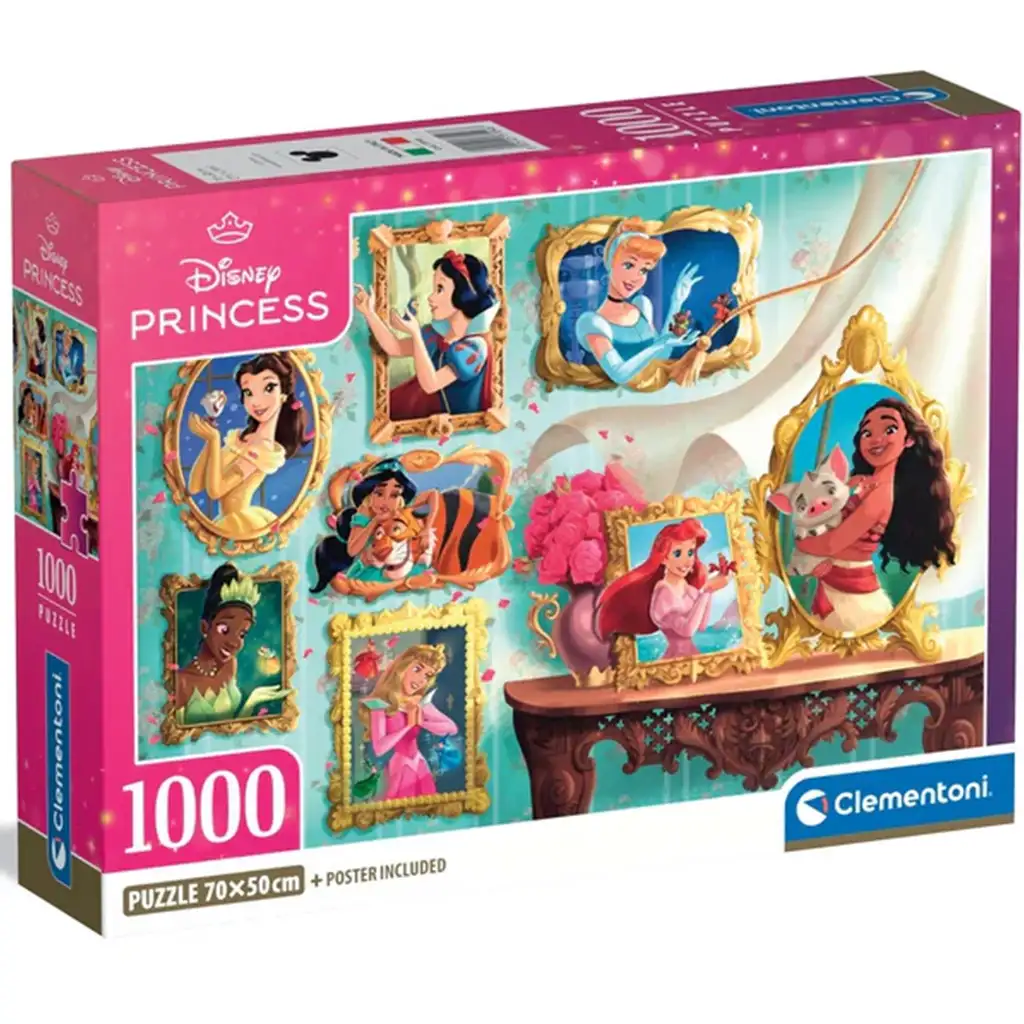 Disney+Prinzessinnen Bildergalerie 1000-Teile Puzzle - Clementoni Bild 1