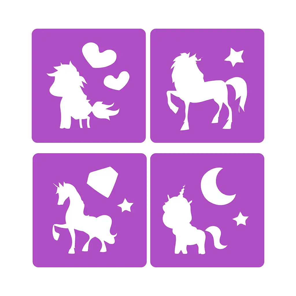 Dream Horse: Straßenkreide-Set mit Einhorn-Schablone Bild 2