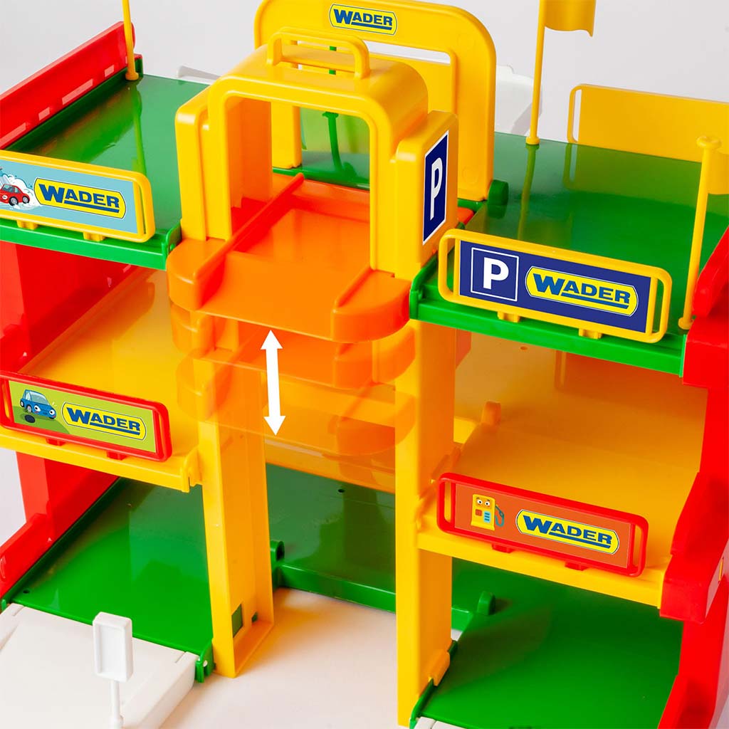 Dreistöckige Servicegarage mit Straße und Zubehör - Wader Bild 3