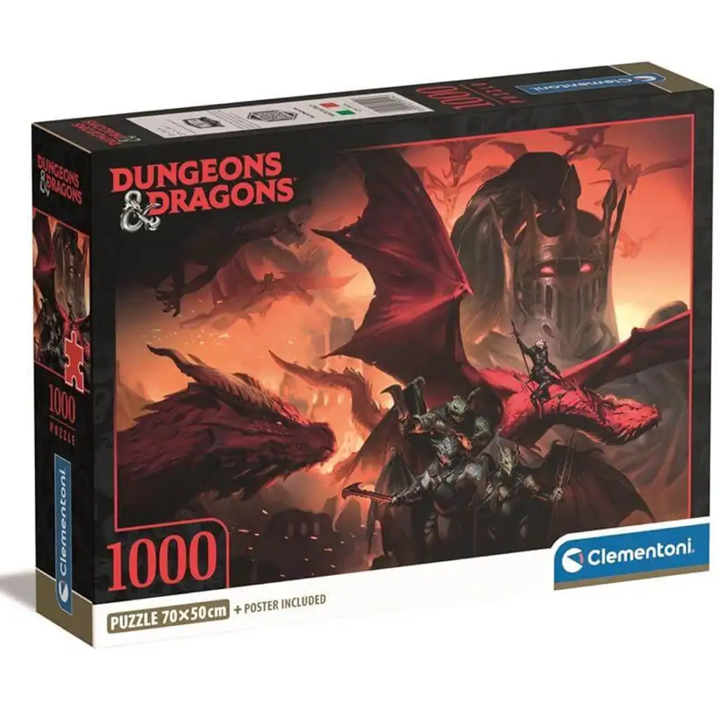 Dungeons & Dragons 1000-teilige Puzzle mit Poster - Clementoni Bild 1