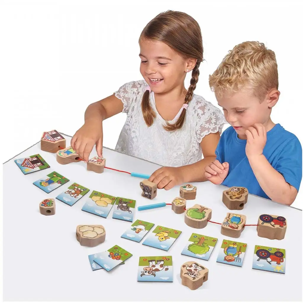 Eichhorn: Bauernhof Schnurspielzeug 13-teilig - Simba Toys Bild 3