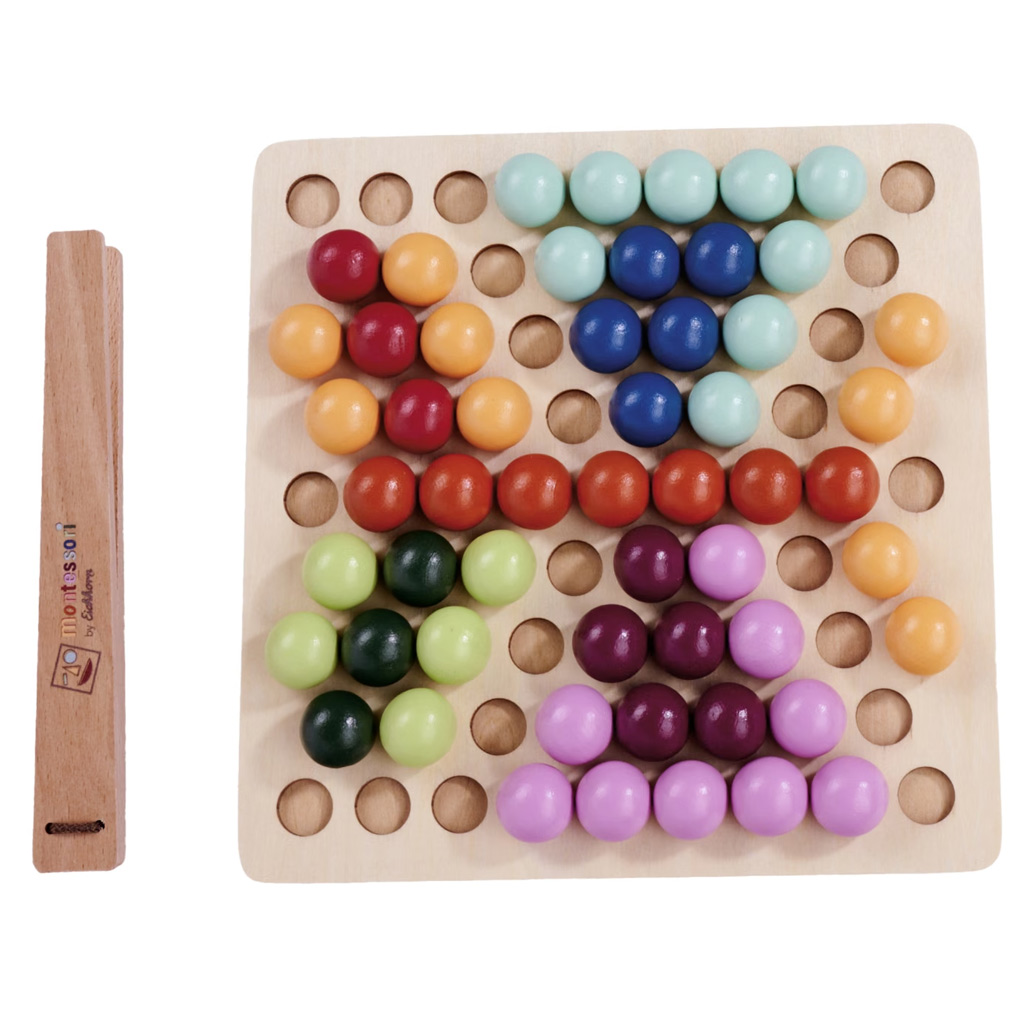 Eichhorn: Montessori Klammerballpuzzle Entwicklungs-Spiel Bild 2