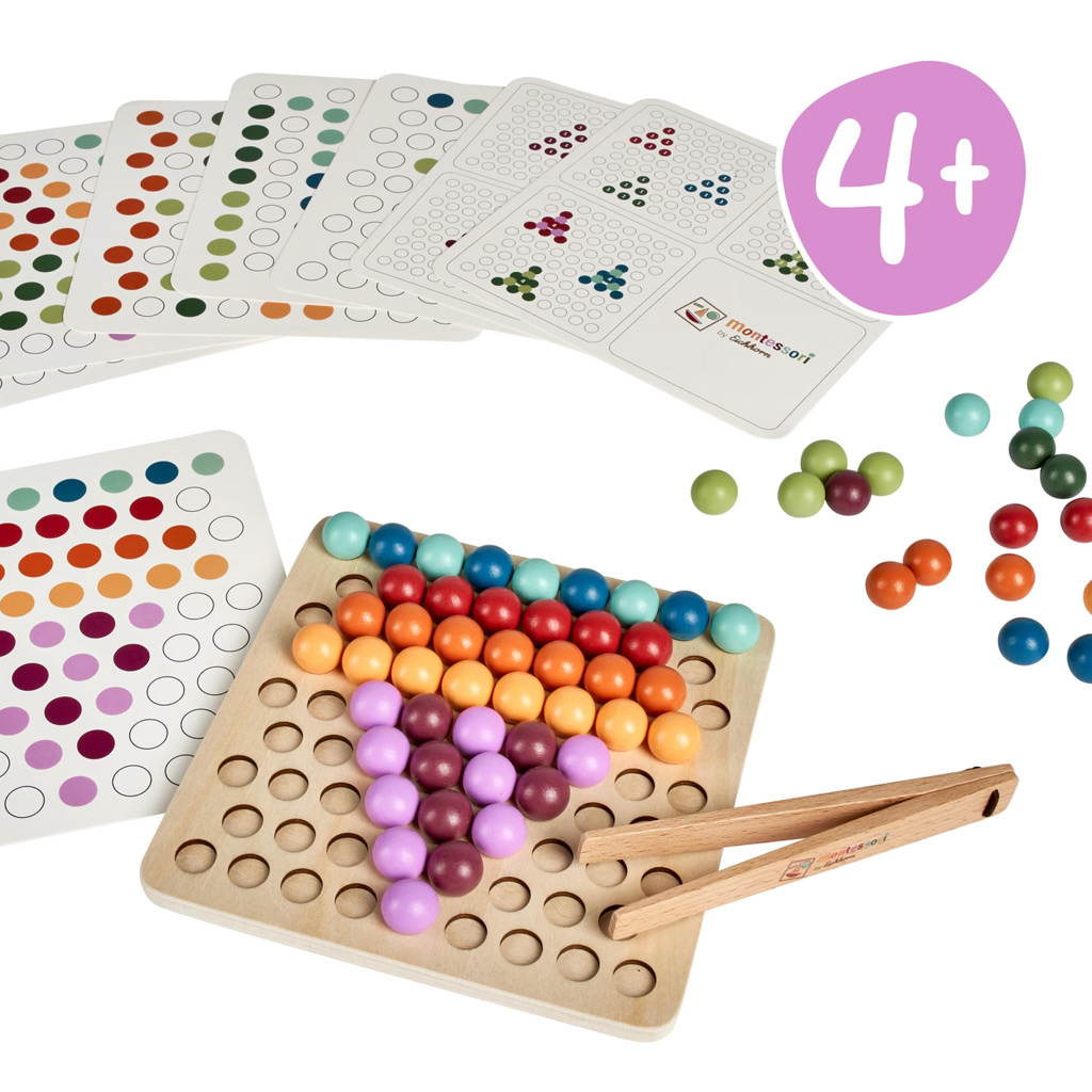 Eichhorn: Montessori Klammerballpuzzle Entwicklungs-Spiel Bild 3