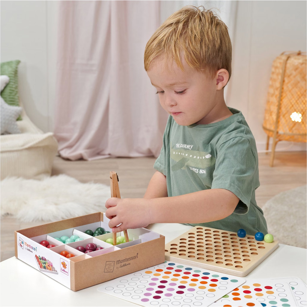 Eichhorn: Montessori Klammerballpuzzle Entwicklungs-Spiel Bild 4