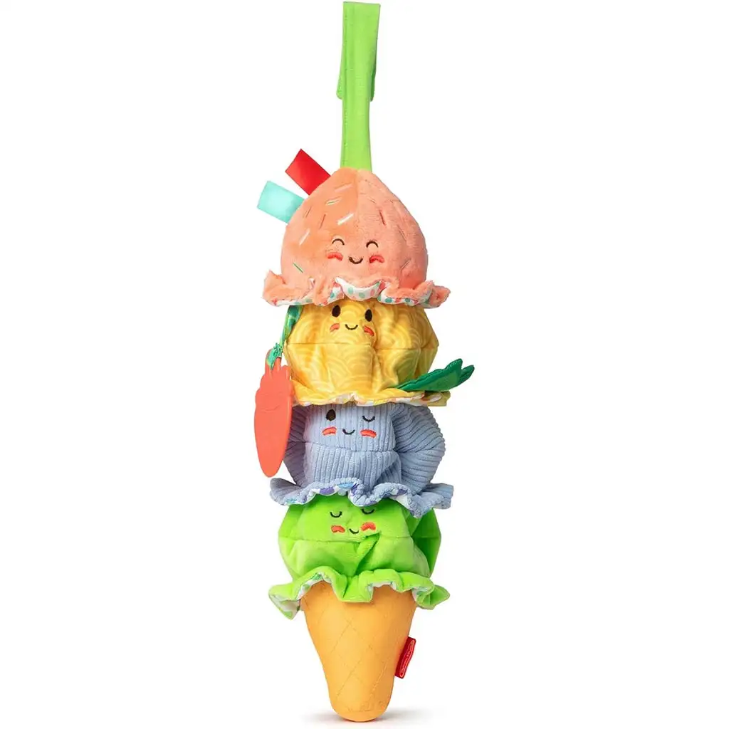Eisförmiger Beißring mit Geräusch - Melissa & Doug Bild 2