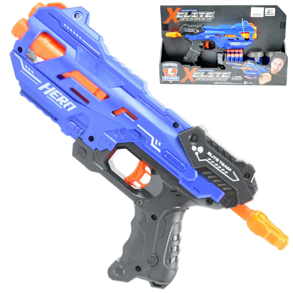 Elite Assault: Schaumstoffblaster-Set mit Munition 29x15cm Bild 1