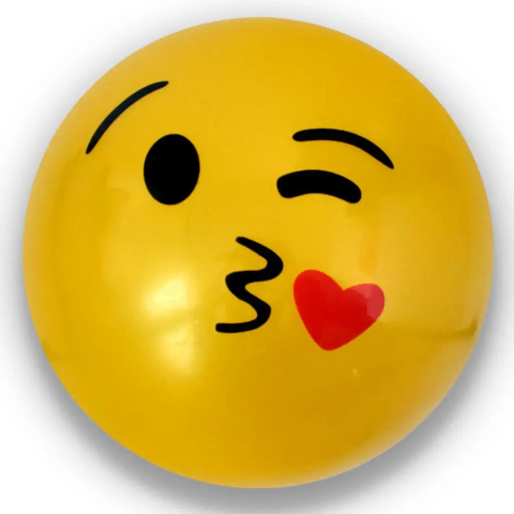 Emoji-Muster-Gummiball in verschiedenen Ausführungen, 23 cm Bild 2