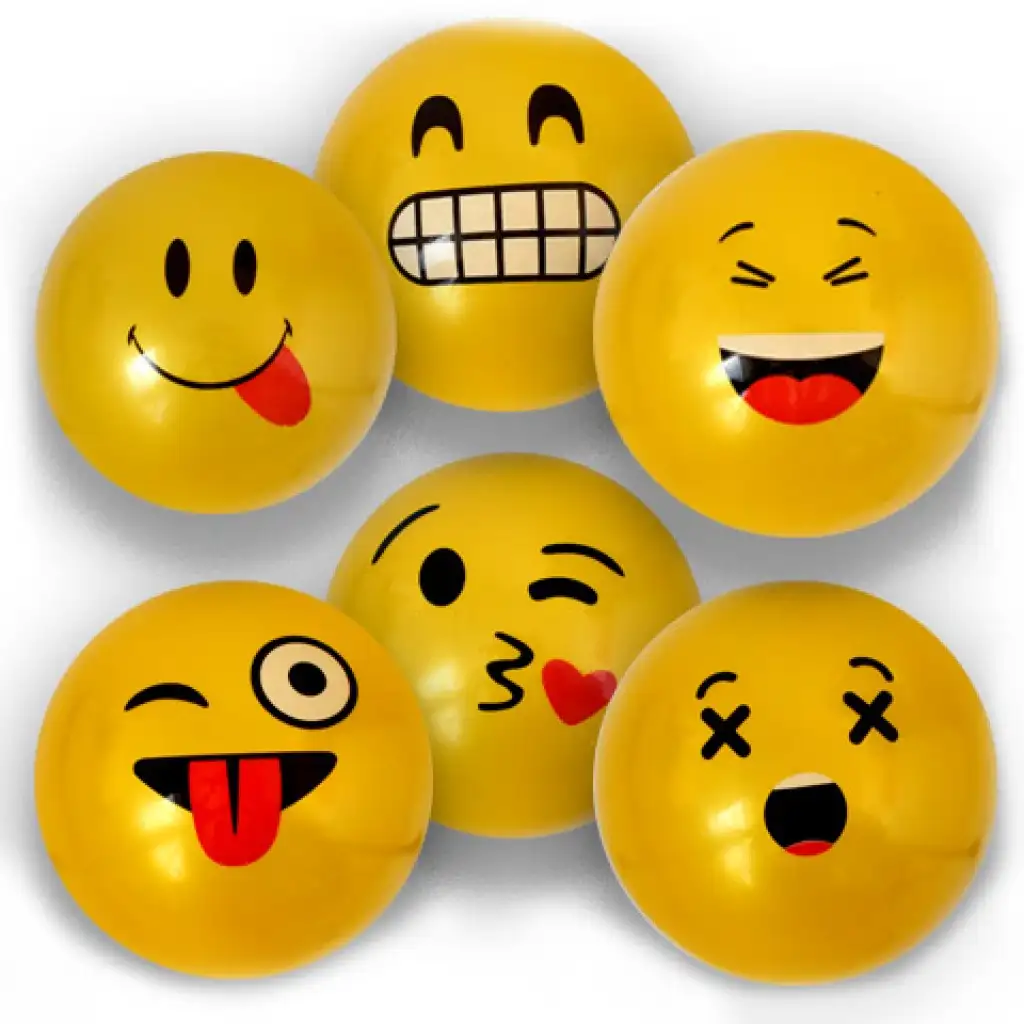 Emoji-Muster-Gummiball in verschiedenen Ausführungen, 23 cm Bild 7