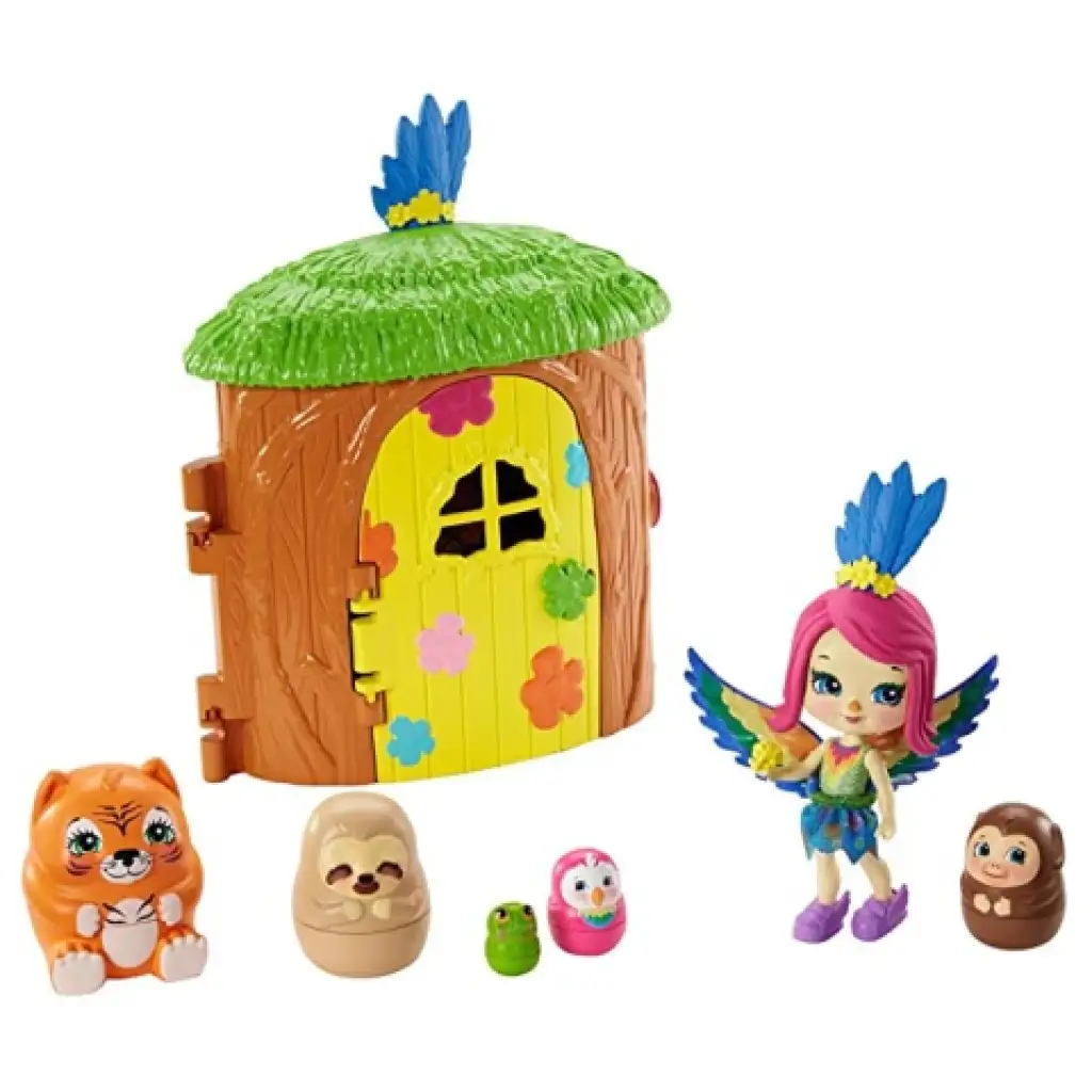 Enchantimals: Telis-Tele Kuckó Papageien Set - Mattel Bild 2