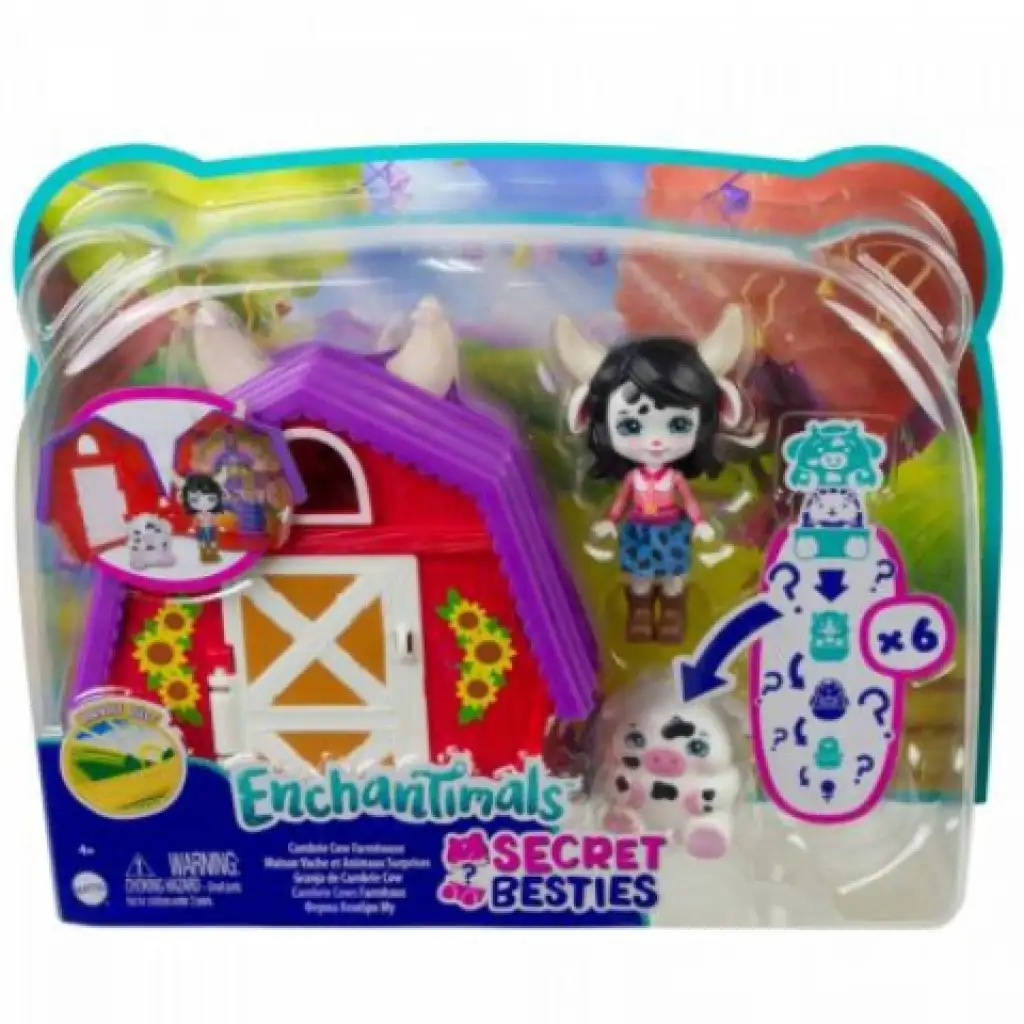 Enchantimals: Voller-Tele Kuckuck Kuhfarm Set - Mattel Bild 1