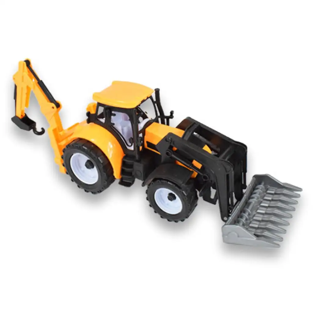 Engineering Truck: Baggerlader Traktor Arbeitsmaschine in zwei Varianten 39cm Bild 5