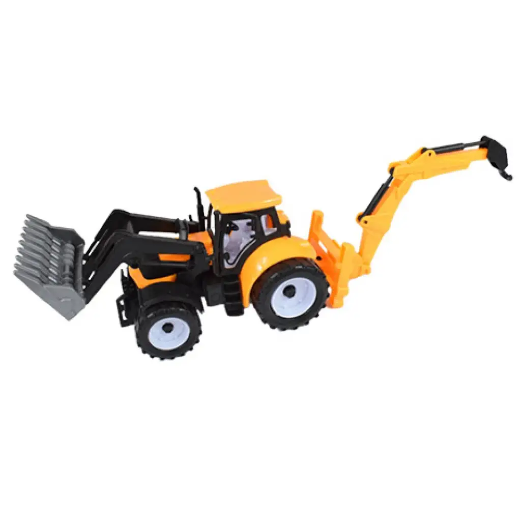 Engineering Truck: Baggerlader Traktor Arbeitsmaschine in zwei Varianten 39cm Bild 6