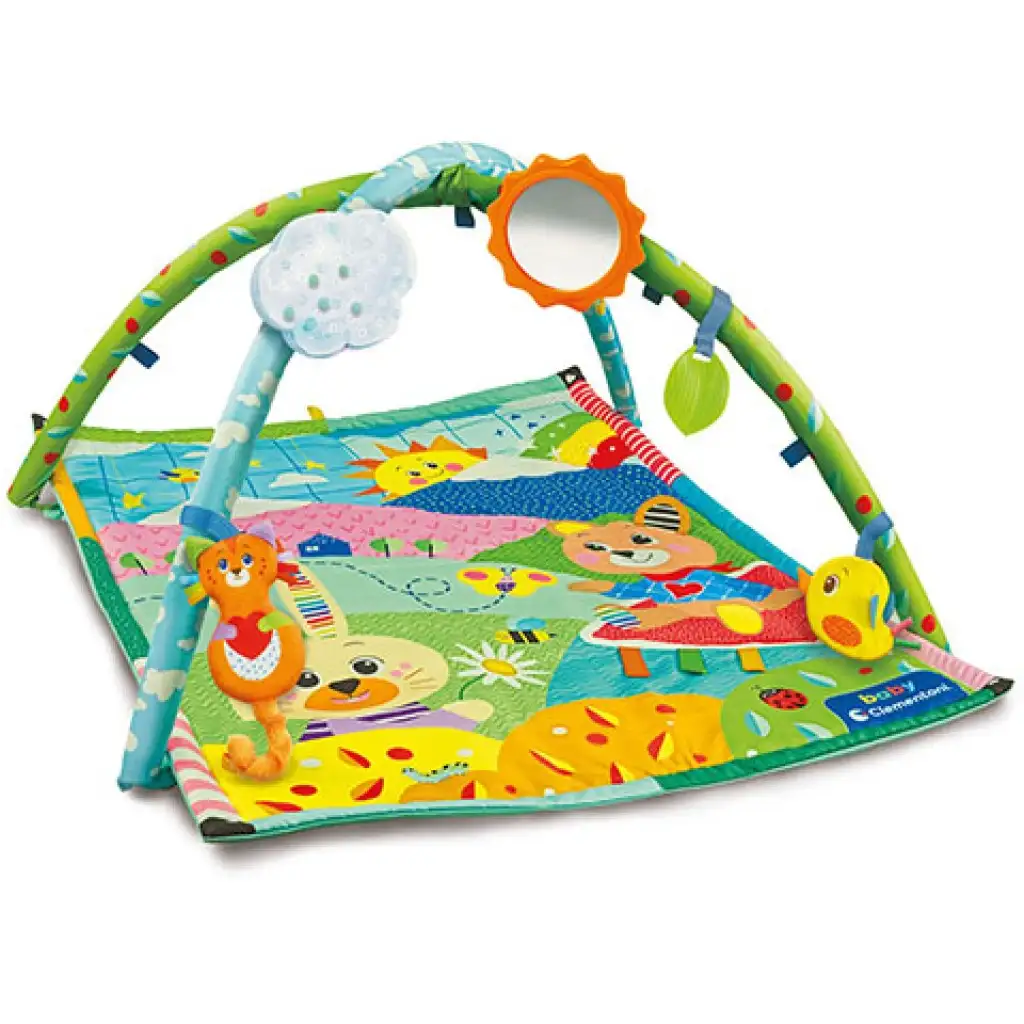 Entdecke! Tier-Spielmatte mit Zubehör 61x82cm - Clementoni Baby Bild 2