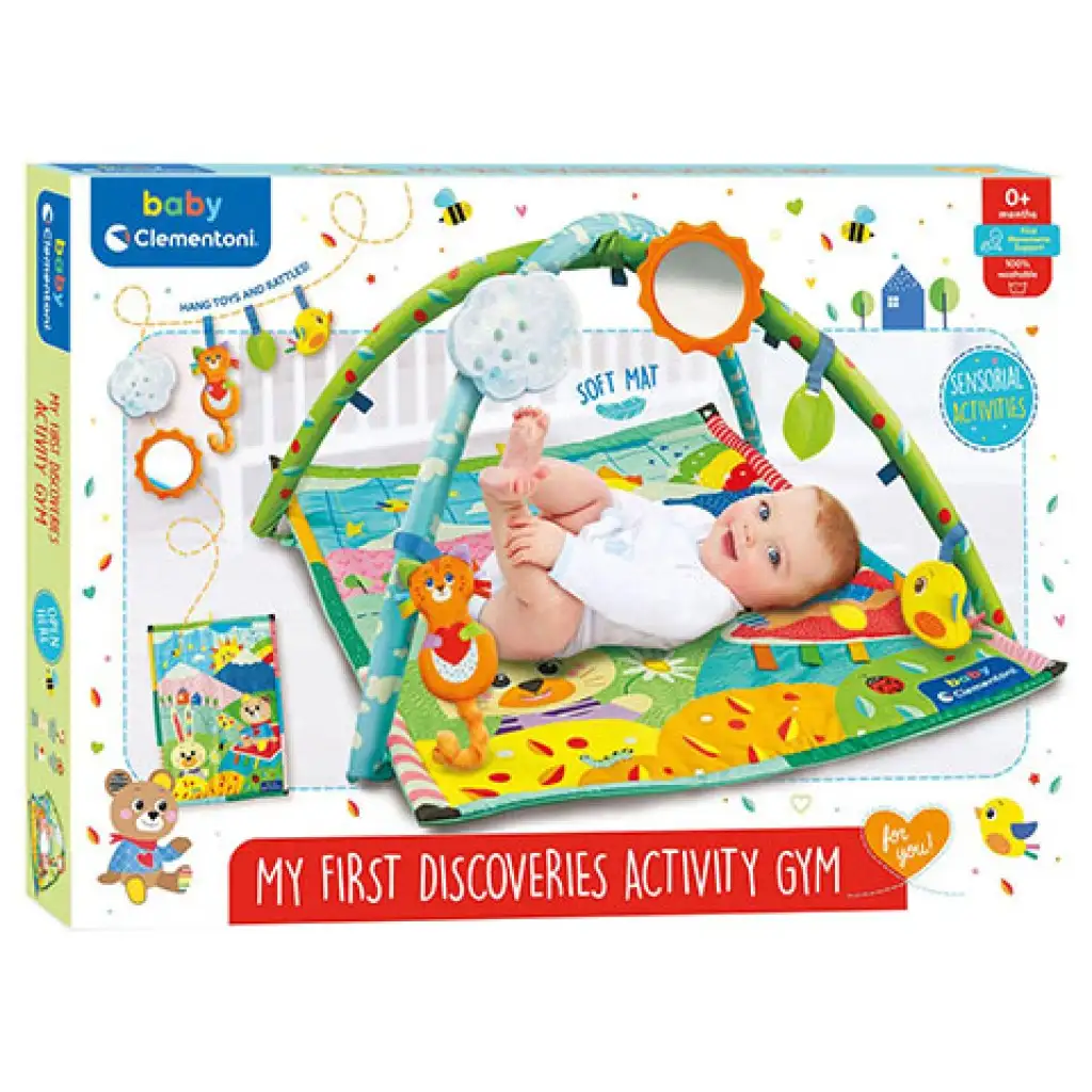 Entdecke! Tier-Spielmatte mit Zubehör 61x82cm - Clementoni Baby Bild 1