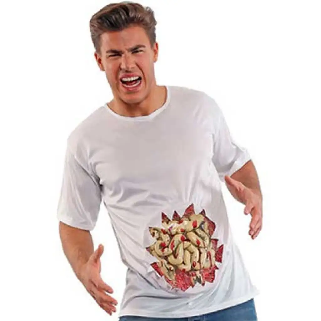 Gruseliges T-Shirt mit Ärmeln Bild 1