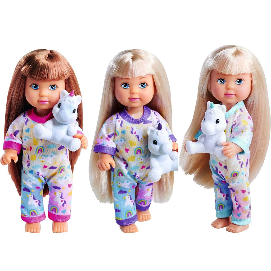 Evi Love: Évi Puppe im Schlafanzug mit Einhorn in verschiedenen Varianten - Simba Toys Bild 2
