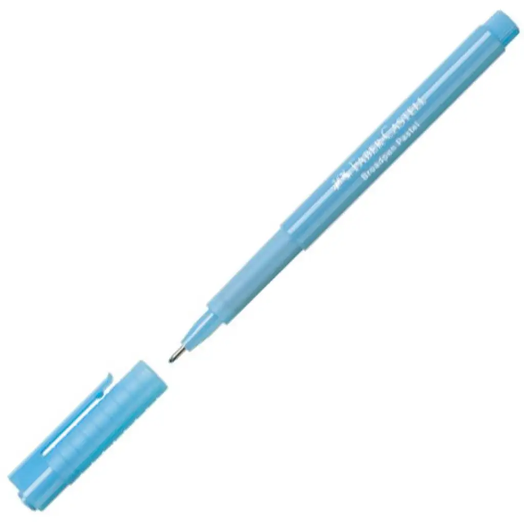 Faber-Castell: Broadpen 1554 Faserschreiber 0,8mm hellblau Bild 1