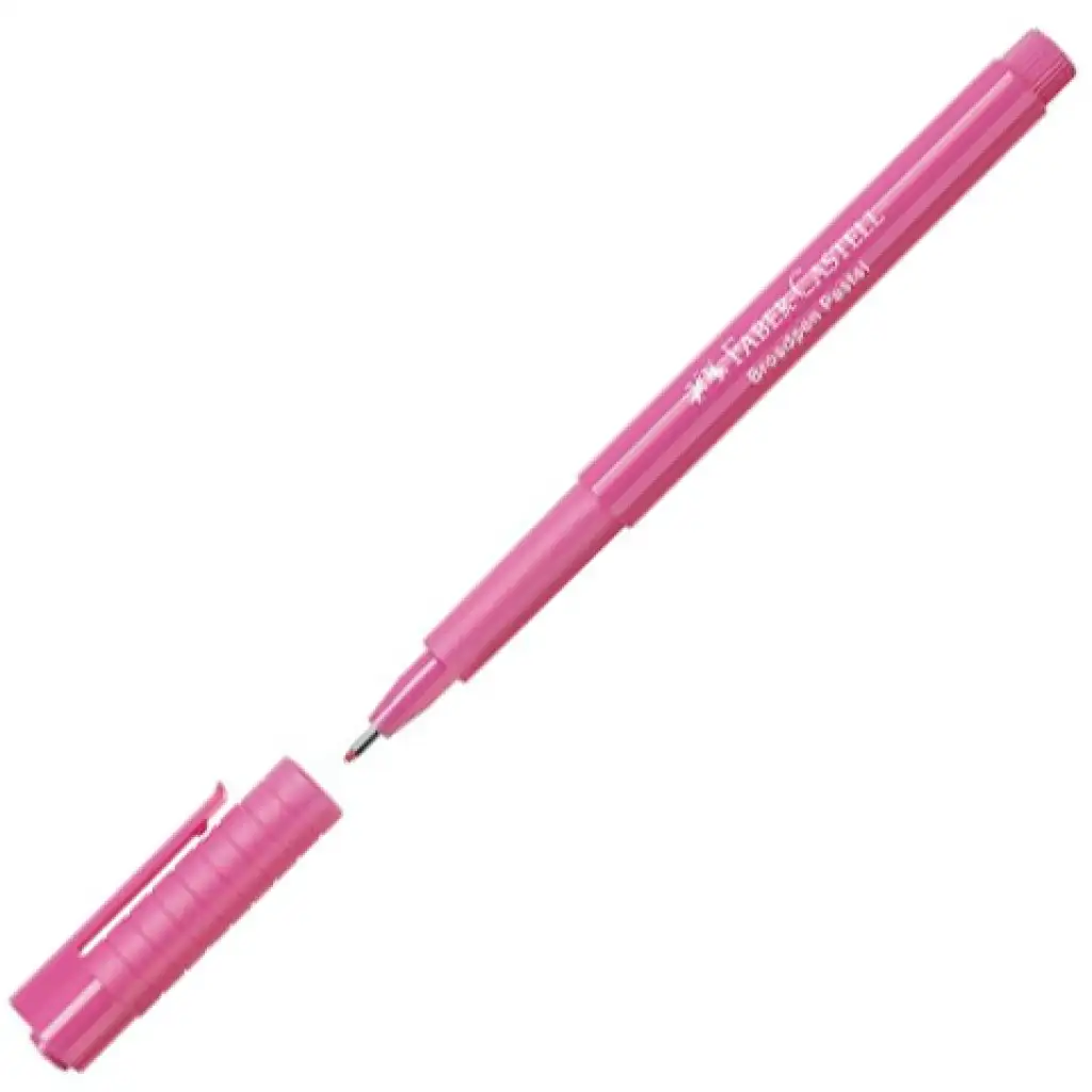 Faber-Castell: Broadpen 1554 Faserschreiber 0,8mm rosa Bild 1
