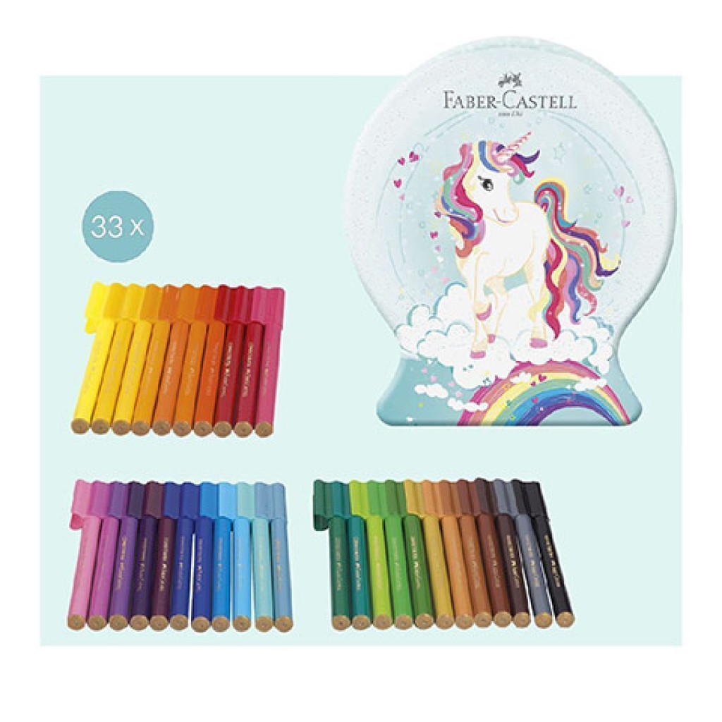 Faber-Castell: Connector Filzstift-Set mit Einhorn, 33 Stück in der Box Bild 2