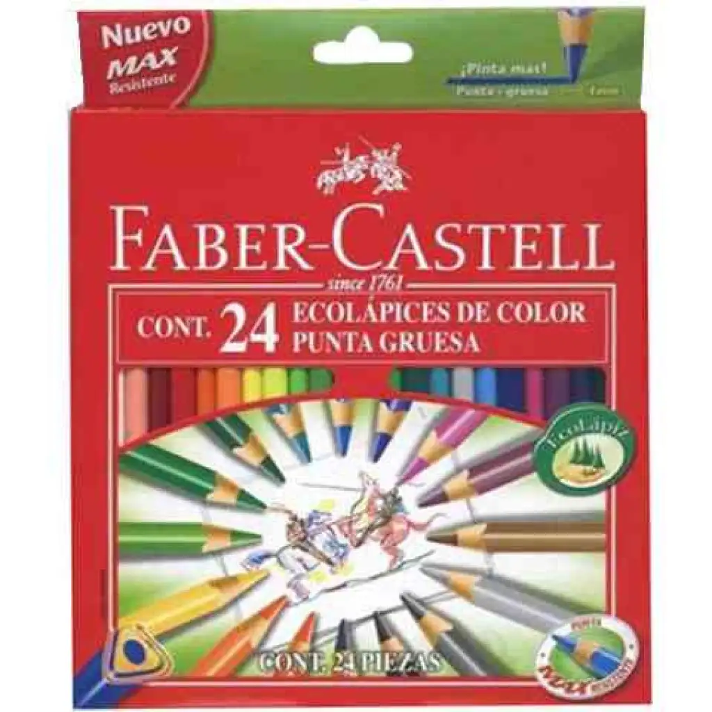 Faber-Castell: ECO dreikantige Farbstifte 24er-Pack Bild 1