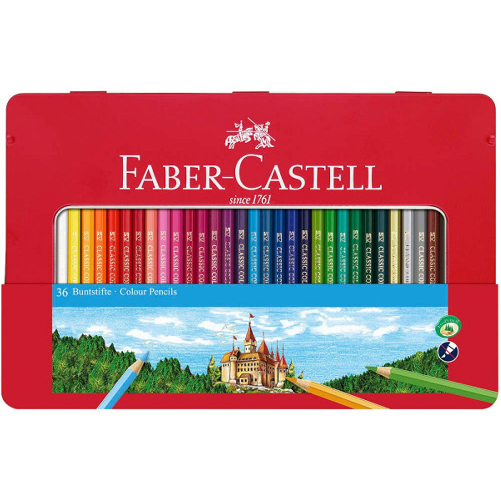 Faber-Castell: Farbstift-Set in Metalldose, 36 Stück Bild 1