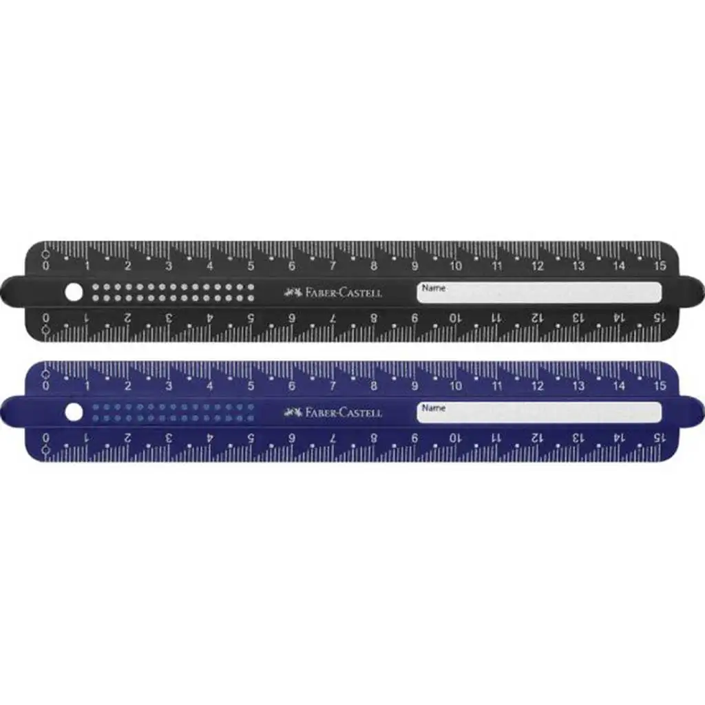 Faber-Castell: Gepunkteter flexibler Lineal 15cm in verschiedenen Farben Bild 1