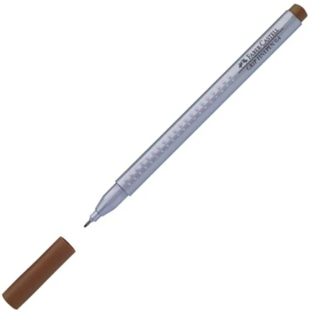 Faber-Castell: Grip Finepen Faserschreiber 0,4mm gebranntes Braun Bild 1