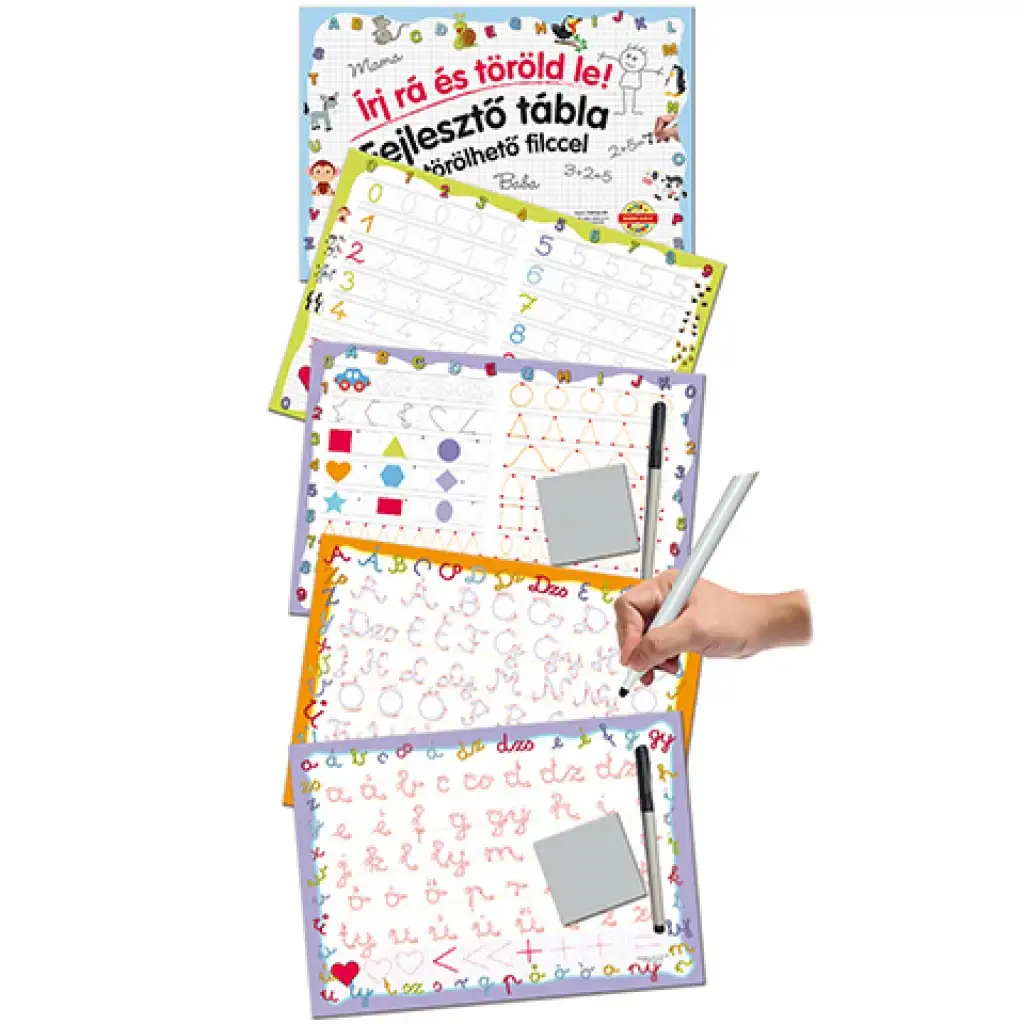 Fähigkeiten entwickelndes Zeichentablett mit abwischbarem Marker: Formen - D-Toys Bild 3