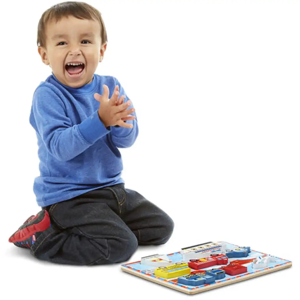 Fahrzeug dickes Holz Formpuzzle 9 Teile - Melissa & Doug Bild 2