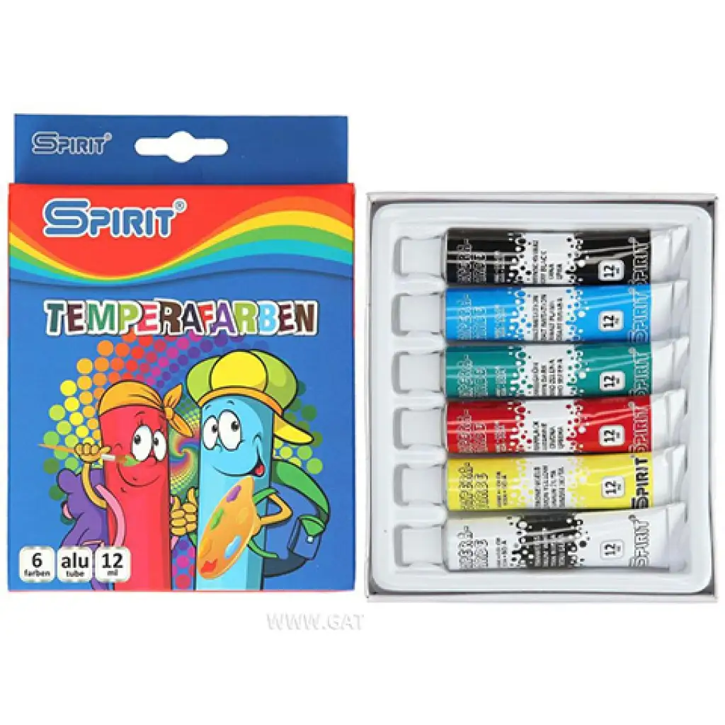 Buntes Tempera Set 6x12ml Bild 1