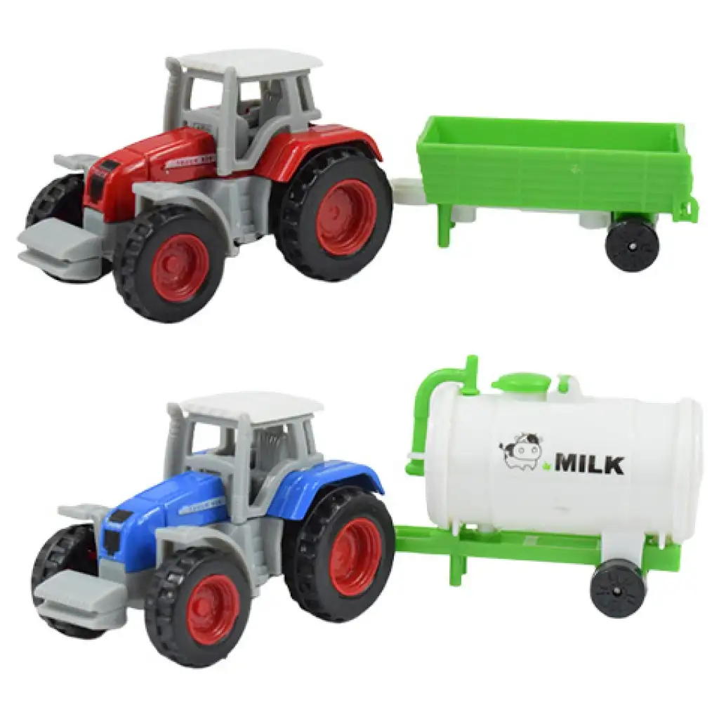 Farm World: 4-teiliges landwirtschaftliches Traktor-Set mit Anhänger 1/64 Bild 2