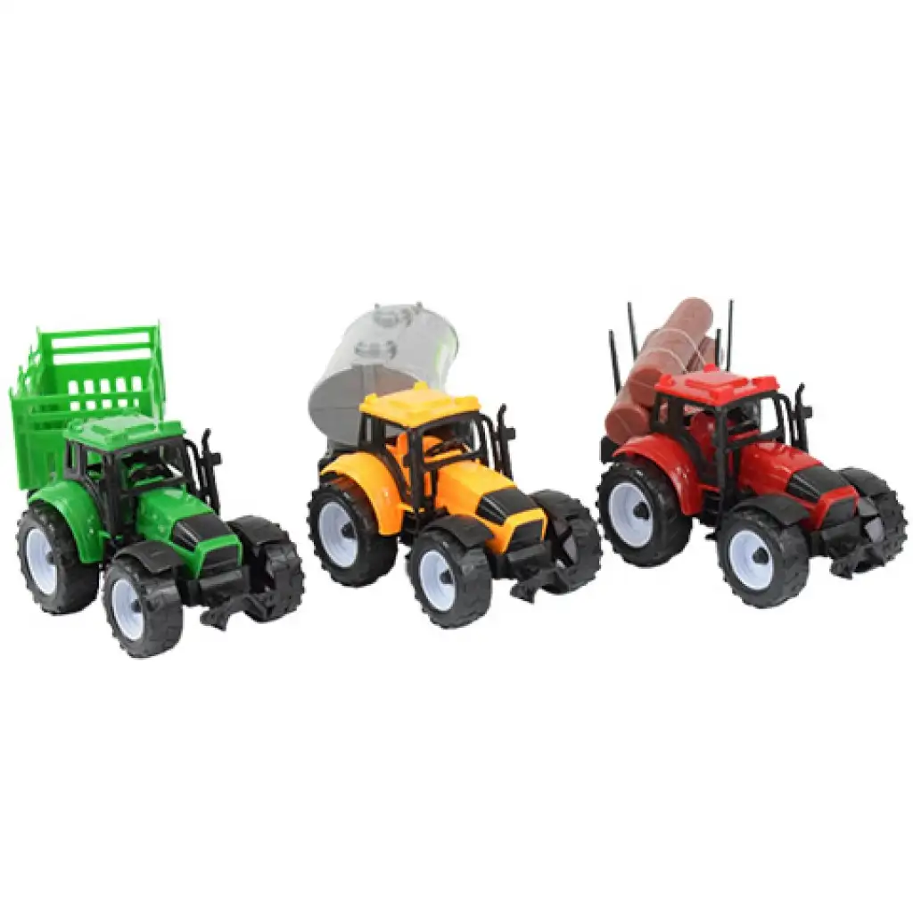 Farmer Truck: Bauernhof-Traktoren mit Anhänger 3er-Set 28cm Bild 5