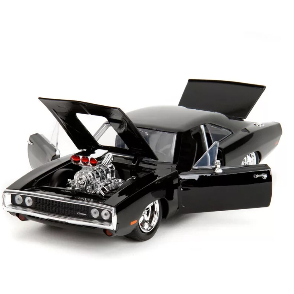 Fast & Furious: 1970 Dodge Charger mit Kompressor Metallauto Modell 1/24 - Jada Toys Bild 4