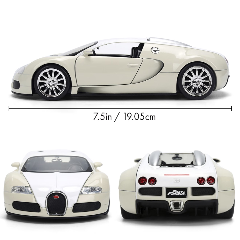 Fast & Furious: 2011 Bugatti Veyron Metallauto-Modell 1/24 - Jada Toys Bild 4