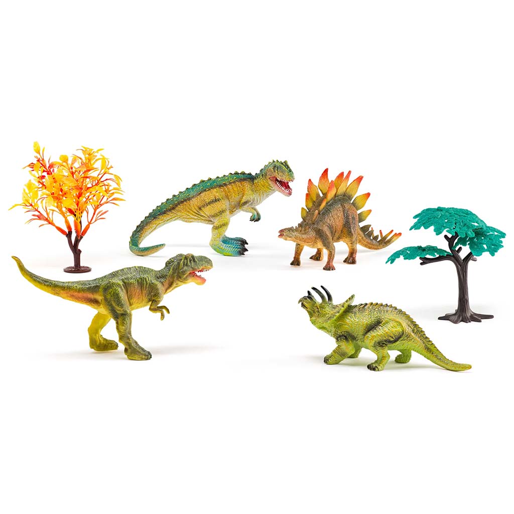 Faunica: 6-teiliges Spielset mit Dinosauriern - Woodyland Bild 1