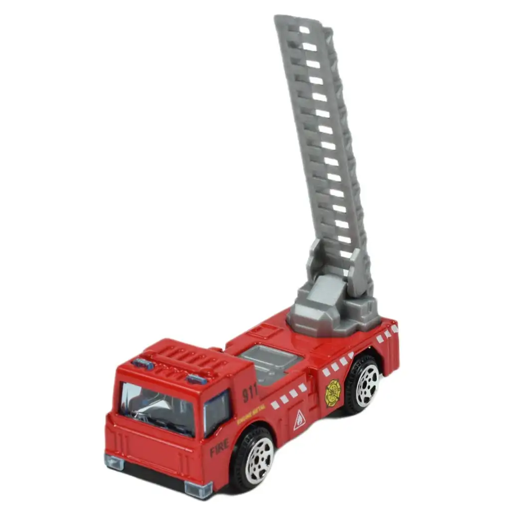 Feuerwehr: 6-teiliges Feuerwehr-Auto-Set 1/64 Bild 2