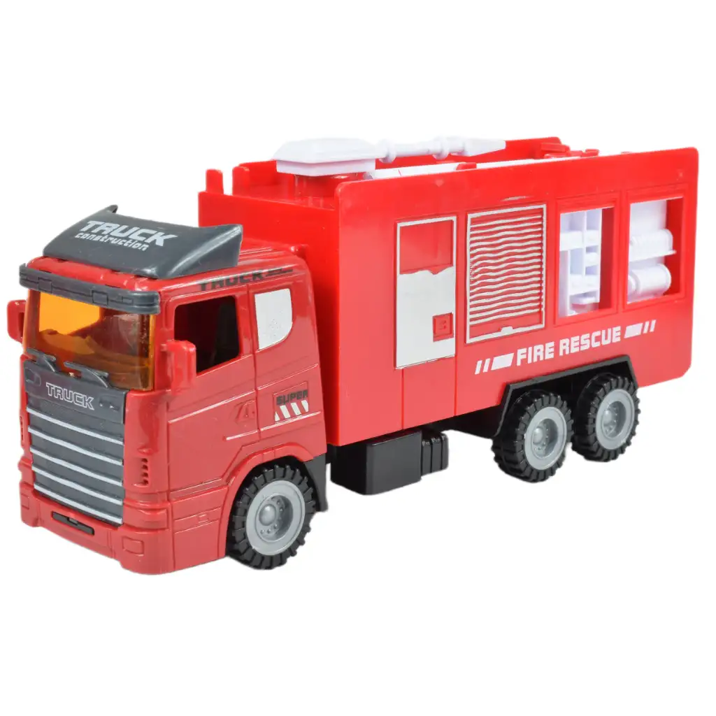 Feuerwehr: Feuerwachen-Set mit Wachturm, Auto und Zubehör. Bild 3
