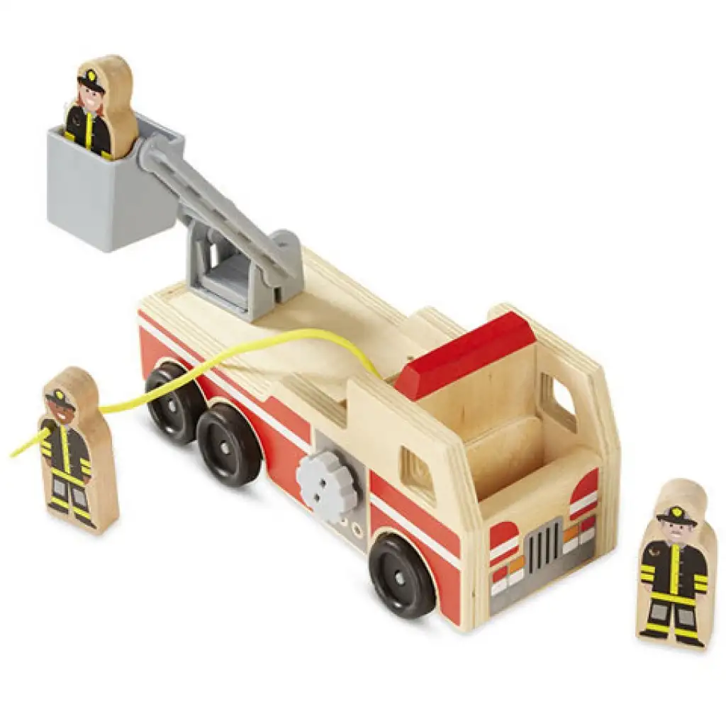 Holzleiter Feuerwehrwagen - Melissa & Doug Bild 2