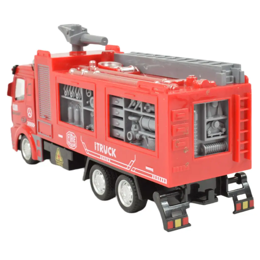 Fire Rescue: Feuerwehrwagen mit Schwungrad und Wasserkanone 19cm Bild 4