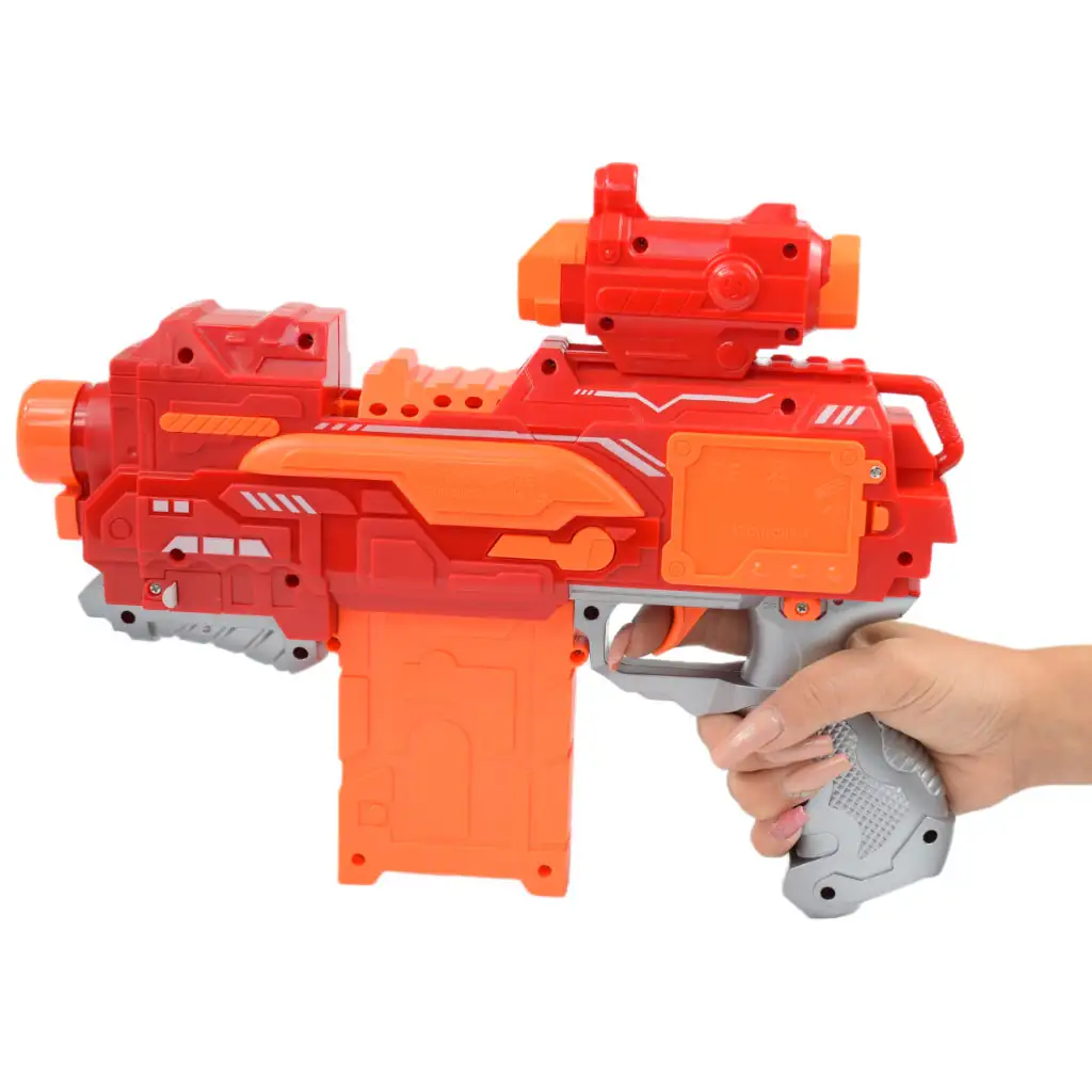 Fire Storm: Elektrischer Schaumstoffpistole mit Munition und Licht 33cm Bild 4