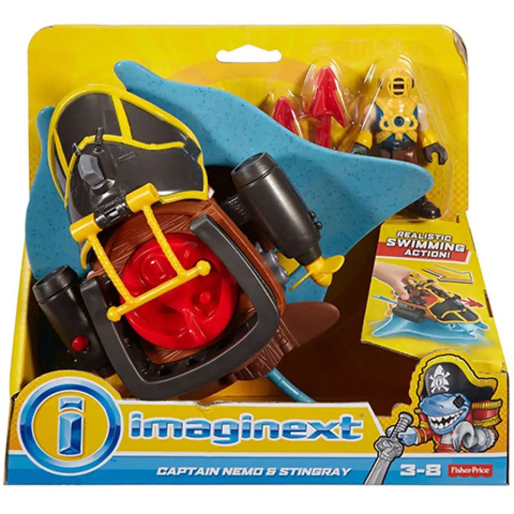 Fisher-Price: Imaginext Kapitän Nemo und Rochen Piratenspielset - Mattel Bild 1