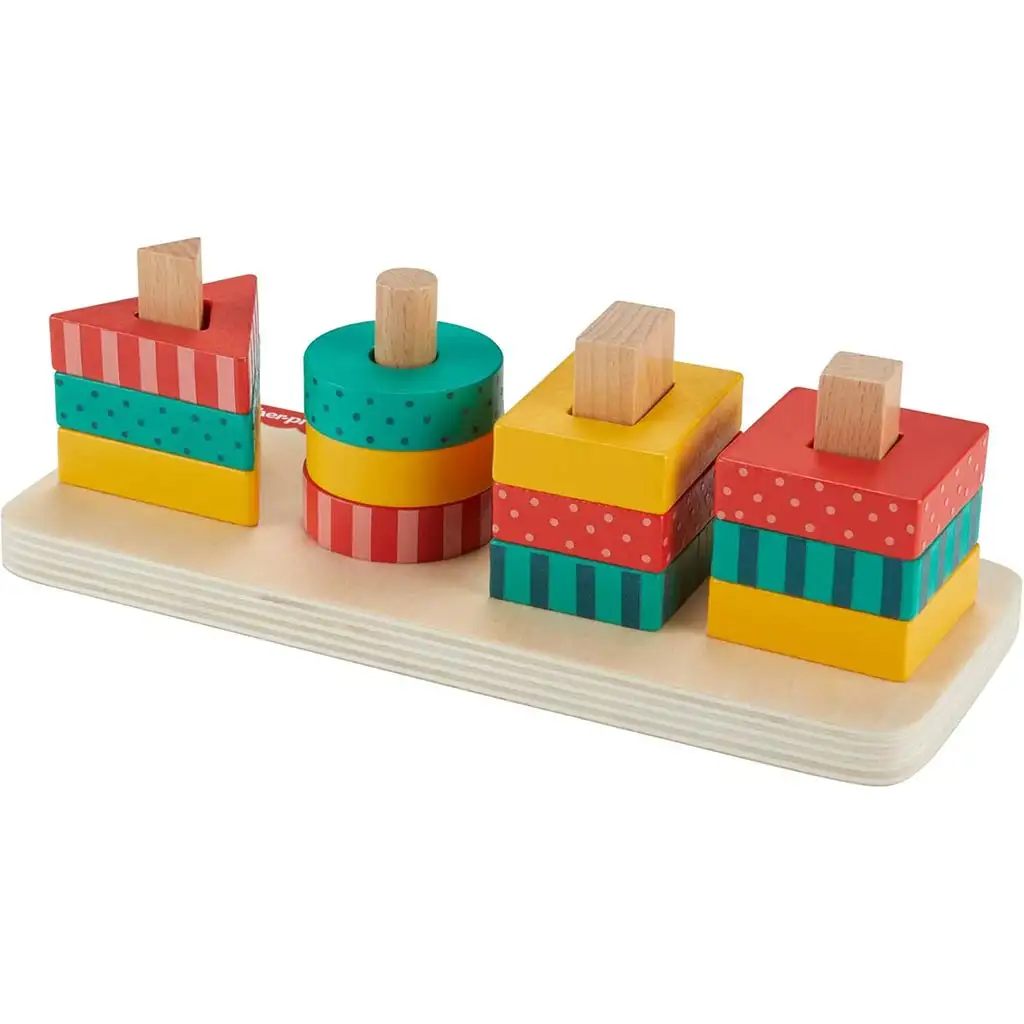Fisher-Price: Wood Holz Formensortierspiel - Mattel Bild 2
