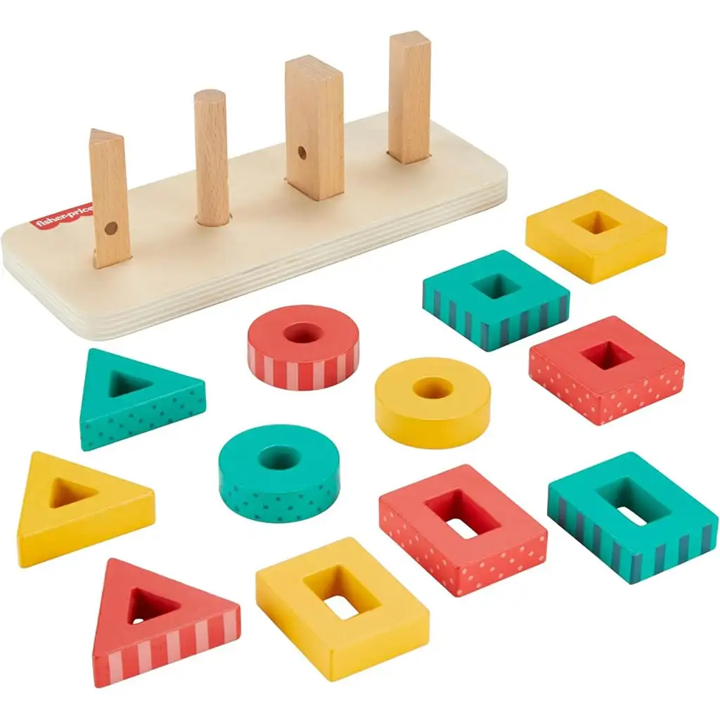 Fisher-Price: Wood Holz Formensortierspiel - Mattel Bild 3