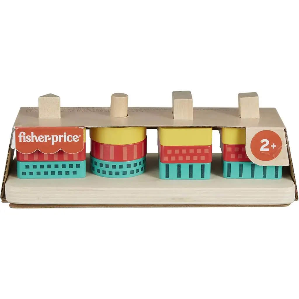 Fisher-Price: Wood Holz Formensortierspiel - Mattel Bild 1