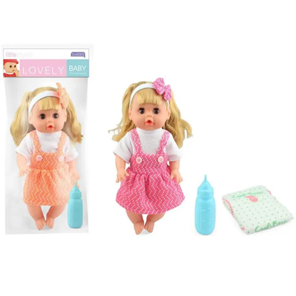 Wackelnde Puppe mit Zubehör 30cm Bild 1
