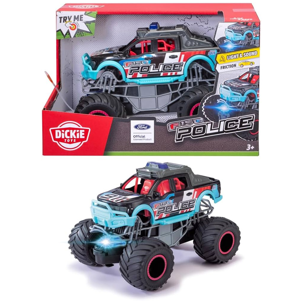 Ford F-150 Polizei Kleinwagen mit Licht und Sound - Dickie Toys Bild 1