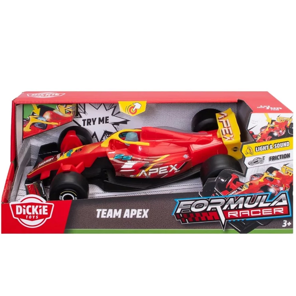 Formel-Rennwagen Team APEX mit Licht und Sound - Dickie Toys Bild 1